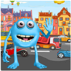 Monster Game: Road Cross Fun Zeichen