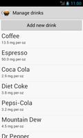 Caffeine Tracker Lite capture d'écran 1