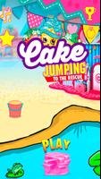 cupcake feliz salta por el val الملصق
