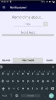 Notificatorro! - Quick notes 포스터