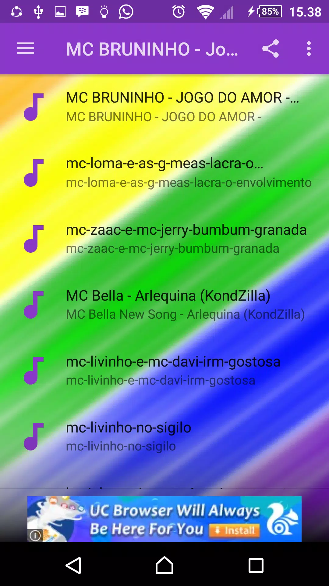 MC BRUNINHO - Jogo Do Amor Mp3 Apk Download for Android- Latest