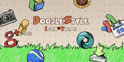 Doodle Style Theme الملصق