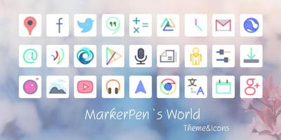 Marker Pen Style Theme পোস্টার