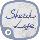 Sketch Style Icons&Wallpapers أيقونة