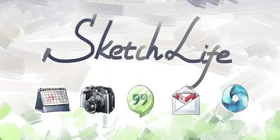 Sketch Style Icons&Wallpapers Affiche