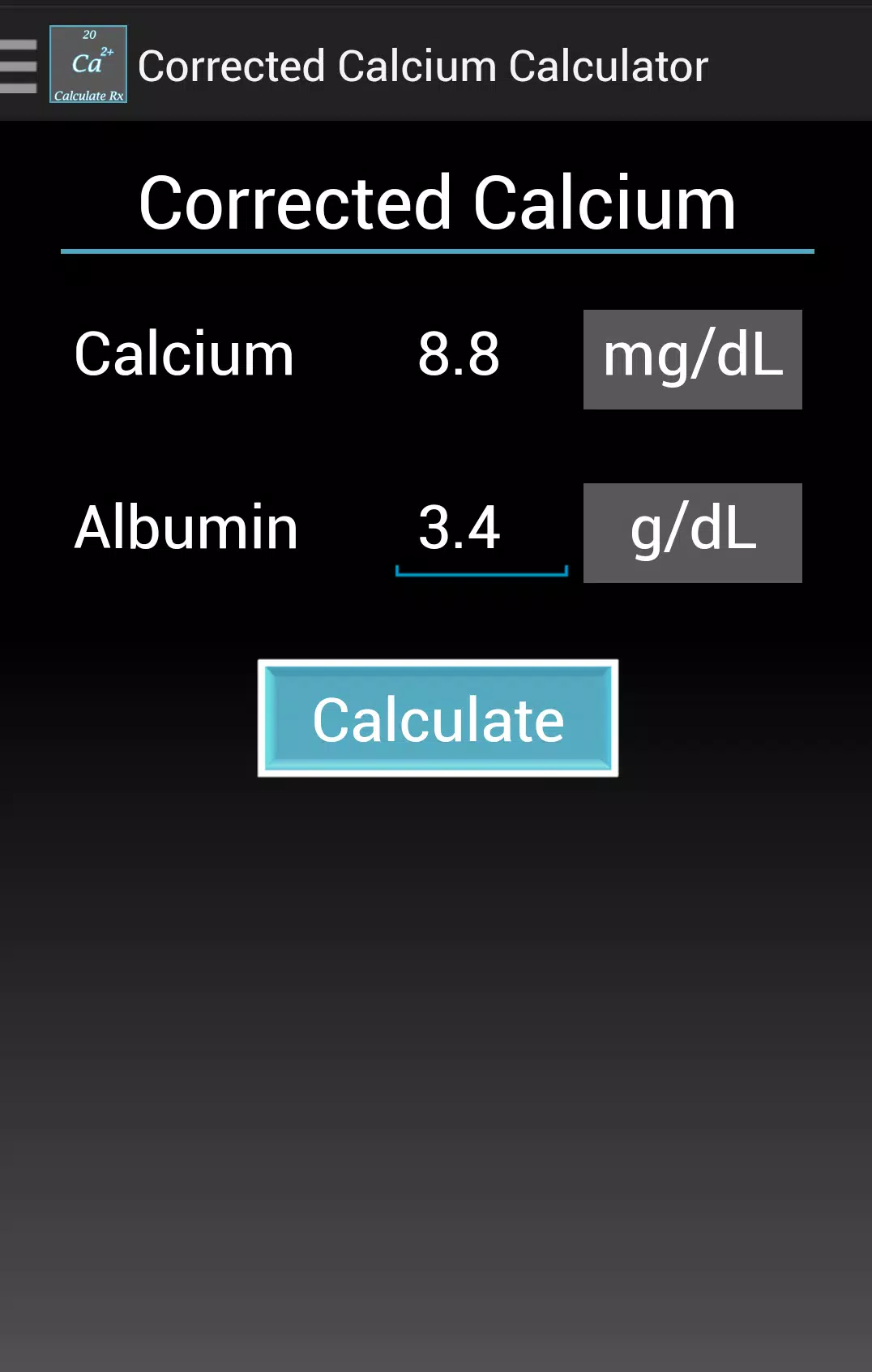 Corrected Calcium Calculator APK for Android Download