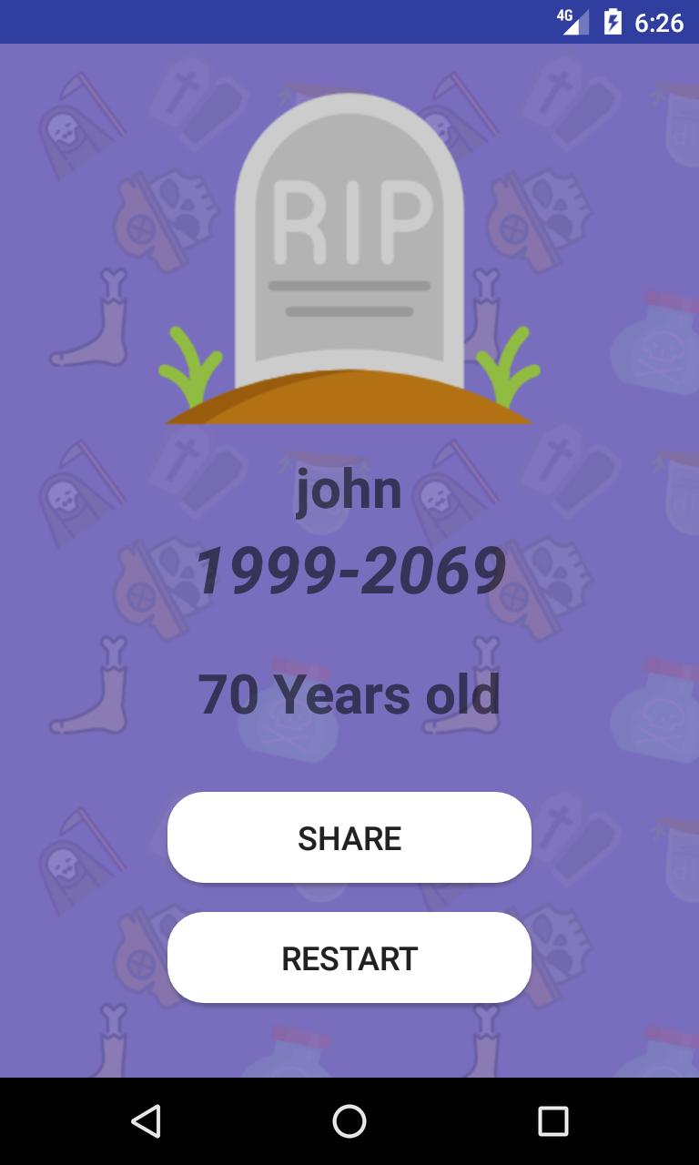 date of birth death calculator