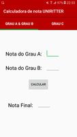 Calculadora nota UNIRITTER 海报