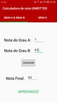 Calculadora nota UNIRITTER 截图 1