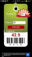 Calcola lo sconto पोस्टर