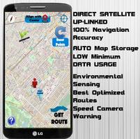 GPS Navigation World Maps Affiche