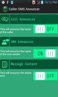 Caller & SMS Anouncer 포스터