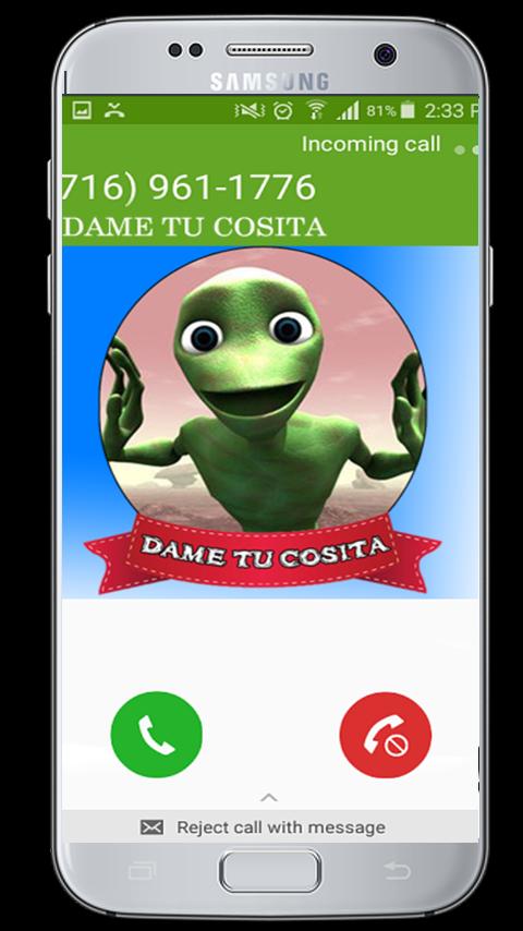 Call From Dame Tu Cosita For Android Apk Download - dame tu cosita roblox song code