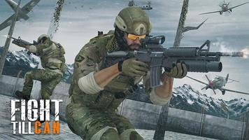 Inverno Survival Battleground - WWII Jogos de Tiro imagem de tela 1