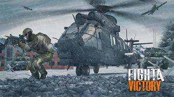 Inverno Survival Battleground - WWII Jogos de Tiro imagem de tela 3