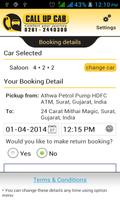 Call Up Cab - Surat Taxi स्क्रीनशॉट 2