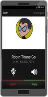 Call From Robin Titans Go Prank پوسٹر