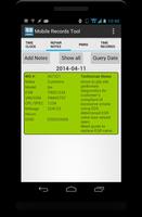 Mobile Records Tool captura de pantalla 3