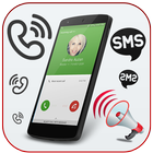 Nombre del llamante y alerta de SMS Talker icono