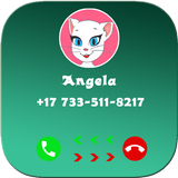 Call from cat talking angela icône
