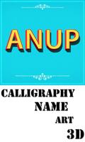 Calligraphy Name Art 3D penulis hantaran