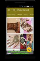 1500+ Artistic Mehendi capture d'écran 2