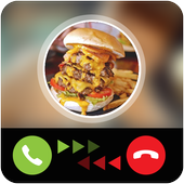 Calling prank burger icon