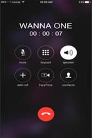 برنامه‌نما Real Call From Wanna One Prank عکس از صفحه