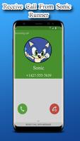 Fake Call From Sonic Simulator постер