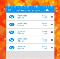 1 Schermata call recorder pro smart