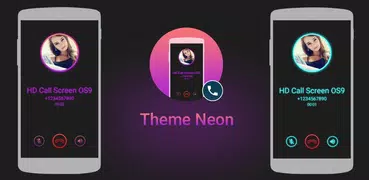 Call Screen Theme Neon