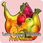 Lets Learn English Fruit Name-icoon