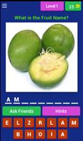 Poster Lets Learn English Fruit Name