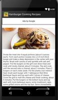 Hamburger and Burger Recipes capture d'écran 1