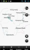 Cambodia Map capture d'écran 1