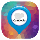 Cambodia map icône