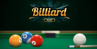 Billiard & Snooker Game Affiche