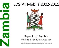 Zambia Mobile EDSTAT โปสเตอร์