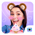 Bear Face Swap Camera-Free Cute Live Stickers أيقونة