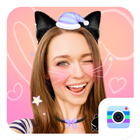 Icona Cat Face Camera-Camera with filters&motion sticker