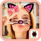 آیکون‌ Cat Face Camera-Cat costumes filters&live sticker