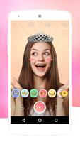 Queen Crown Camera-Free flower crown stickers poster