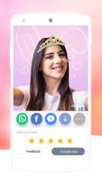 Queen Crown Camera-Free flower crown stickers screenshot 2
