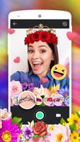 Crown Flower Camera-Free lovely&beauty sticker تصوير الشاشة 2