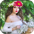 Flower Queen Crown Hairstyle icône