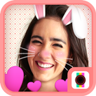 Rabbit Face Camera أيقونة