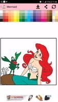 Coloriage gratuit : mermaid Poster
