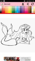 Coloriage gratuit : mermaid captura de pantalla 2