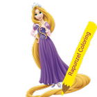 coloring book:rapunzel icône