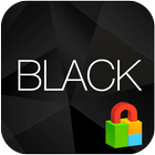 Simple Black Dodol Locker آئیکن